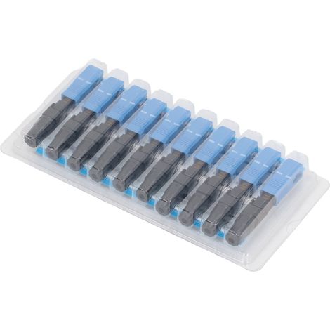 Kit de 100 connecteurs fibre optique à froid SC UPC, adaptateurs rapides encastrables qualité télécom (1/5)