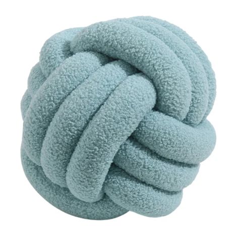 Filiyano-Coussin à nœuds, coussin à nœuds, coussin ultra doux, coussin décoratif à nœuds tissé à la main, coussin de canapé en laine d'agneau, coussin (1/4)