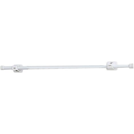 Ensemble de tringle à rideaux télescopique, 50-90 cm, 1 tringle avec supports, tringle à rideaux pour salle de bain et cuisine (1/5)