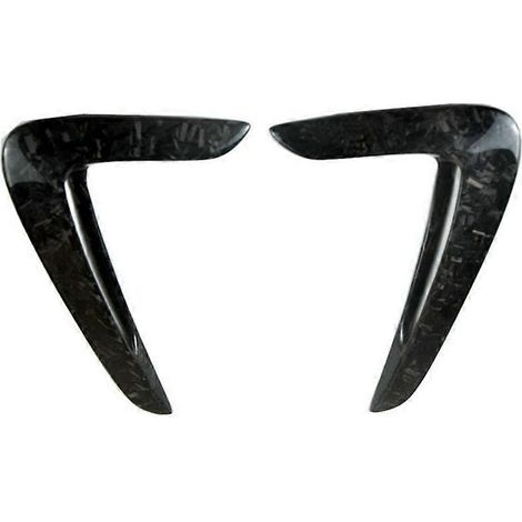 1 paire de garnitures d'ailes latérales en fibre de carbone véritable pour BMW Série 4 F32 F33 F36 2014-2020 cache de grille d'admission d'air