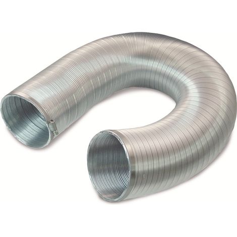 Wallair N51808 Flexibles Lüftungsrohr Aluminium (Ø x L) 10 cm x 2.5 m Silber (1/2)