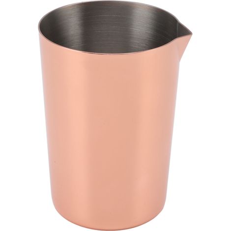 Mug de barman en acier inoxydable, compatible lave-vaisselle, résistant à la corrosion, verre à cocktail pour bar ou maison, plaqué cuivre. (1/5)