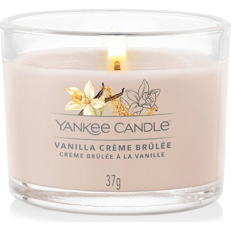 Vela mini Yankee Candle de vainilla con aroma a crema catalana, 37 g (1/3)