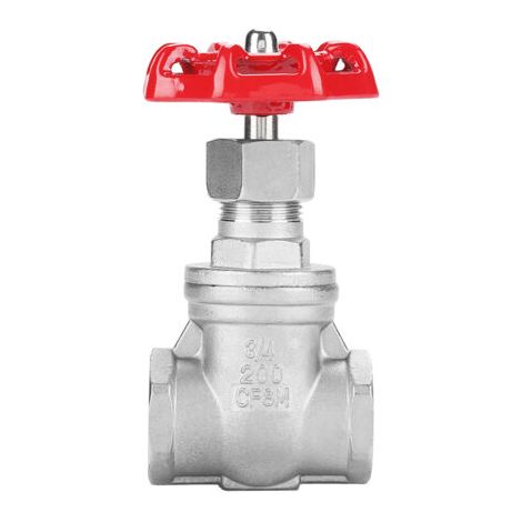 Vanne à guillotine rotative DN20 en acier inoxydable BSPP G3/4 pour eau, huile et gaz (1/5)
