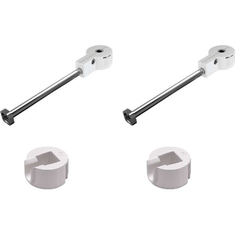 2x Connecteur rapide mâle + femelle ferrure d'assemblage meuble Ø35mm longueur 100mm avec vis Fixation Support Plaquette Etagère Bois Plan de travail Comptoir Cuisine Salle de bain (1/3)