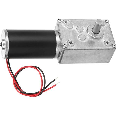 Worm Gear Motor 12V 20RPM High Torsion Reversible Shaft 8mm Electric Gearbox for Industrial Applications (1/5)