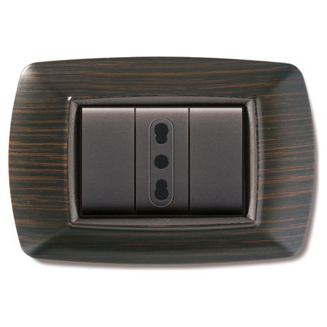 PLACCA LIFE LIVING PLAST WENGE 3P- ELETTROCANALI- 10,0 pz