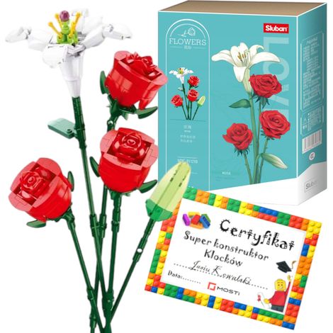 Blocs de fleurs Sluban Bouquet de roses 267 - B1121B (1/5)
