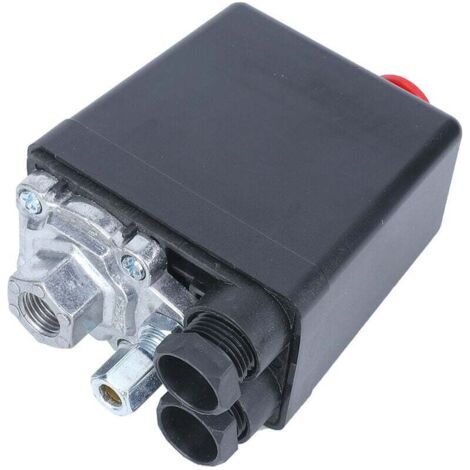Pressostato per compressore d'aria G1/4", 220 V 20 A, valvola di pressione automatica FB-30 per compressore d'aria a foro singolo 0,5-1,2 MPa (72,5-175 psi)