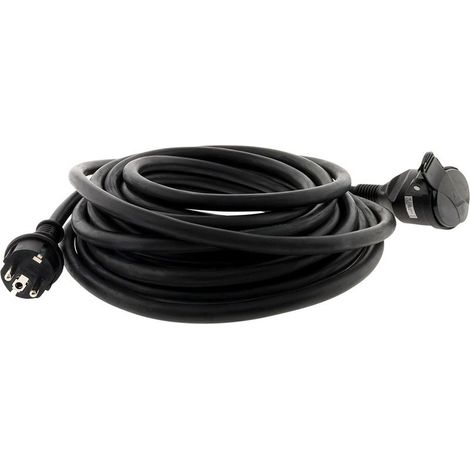 Prolongateur chantier HO7RN-F 16A 3G2,5mm² 10m – Noir – Pour chantiers humides et terrains accidentés – Technologie résistante aux intempéries