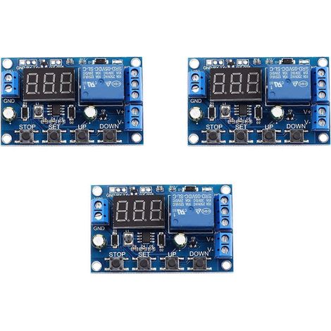 Trois interrupteurs de commande de chargeur de batterie CC 6-40V, avec carte de protection contre les sous-tensions/surtensions et contrôleur de disjoncteur automatique. (1/5)