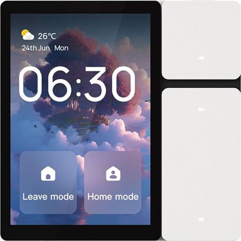 Pannello di controllo scene WiFi Tuya con touchscreen da 3,5 pollici e telecomando a infrarossi, controller centrale per scene intelligenti. (1/2)
