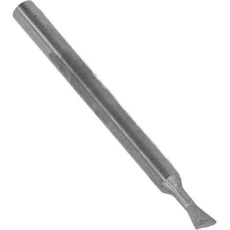 Fraise en carbure 2 dents queue d'aronde 3mm pour acier, angle 75°, longueur 40 mm (1/5)
