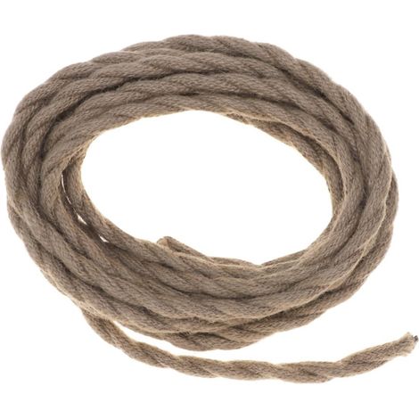 Câble Électrique Tressé Vintage Corde pour Éclairage Suspendu DIY Fil Décoratif Style Industriel pour Lampe LED (1/5)