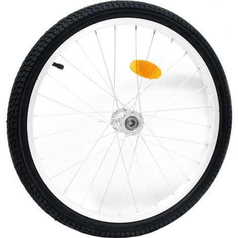 Wiltec Ersatzrad für Fahrradanhänger für Hunde 47-406 (20x1,75"), Rad für Transportanhänger, luftbereift, mit Schraderventil (1/3)