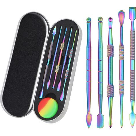 Wax Carving Tools - 6 Pcs Stainless Steel Double-Ended Modeling Set for Wax Clay Polymer - Portable Metal Case Included (1/5)