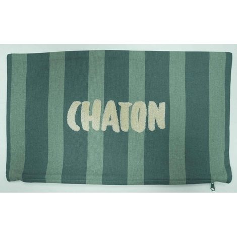 Cuscino bichette rettangolare 30x50 cm verde - Atmosphera créateur d'intérieur (1/3)