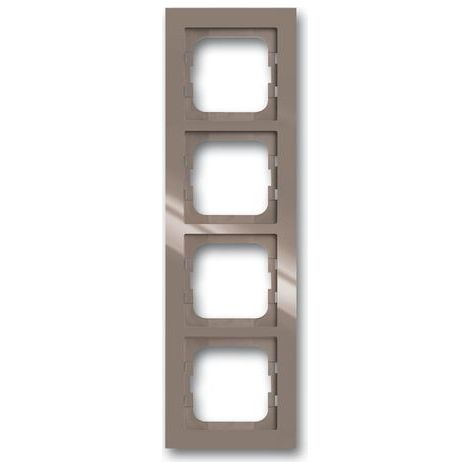 Plaque de finition Busch-jaeger 1754-0-4449 design sans vis gris (1/2)