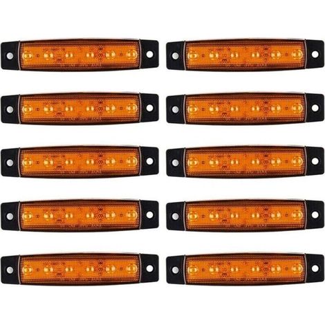 Feux de Position Camion 10PCS LED Feux De Signalisation Latéraux Feux de Gabarit Latéraux DC 12V LED Feux De Position CôTé Lampe Accessoires De Camion pour Bus Camions, Remorques (1/5)