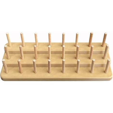 Support de rangement pour fils de fixation à la mouche, 24 trous, en acier à haute teneur en carbone pour la pêche à la mouche, outil de bricolage, compact, portable, léger, avec bandes (1/5)