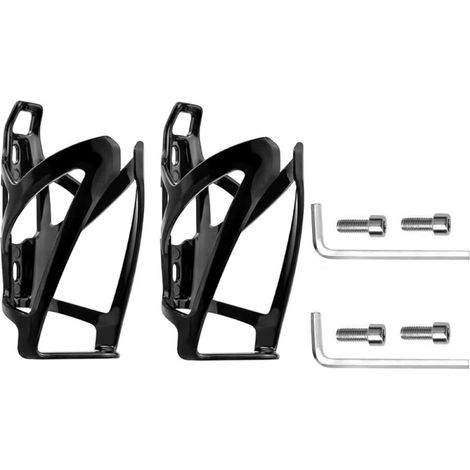 Packung mit 2 Porte-gourdes Vélo Polycarbonate – Léger, Universel und Robuste – Schwarz – Hydratation Sécurisée (1/5)