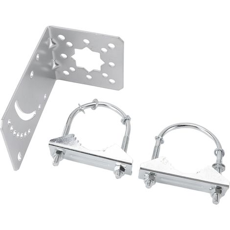 Support de mât d'antenne en acier inoxydable avec angle réglable, support de fixation pour station de base AP de pont sans fil (1/5)