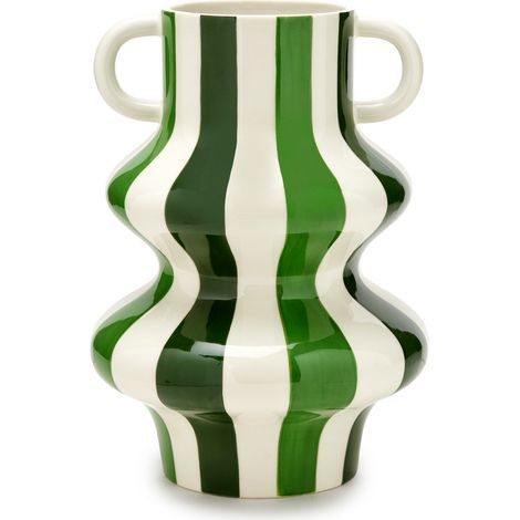 Fade Vaso Gioia 20 x 28 Cm Verde Bianco