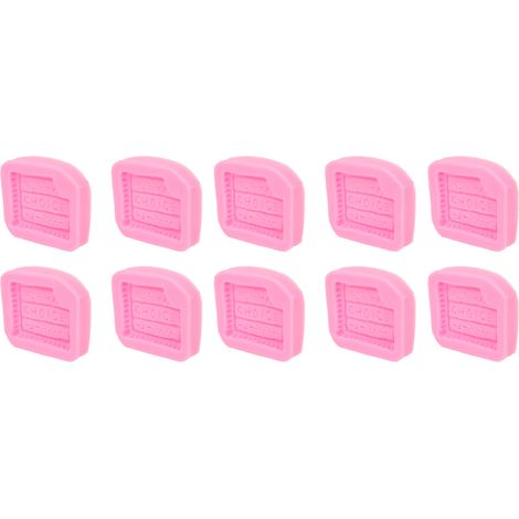 Moule à chocolat en silicone rose, 10 pièces, démoulage facile, souple et flexible, pour gâteaux, desserts, fêtes, anniversaires et dîners - Moule pâtisserie réutilisable. (1/5)