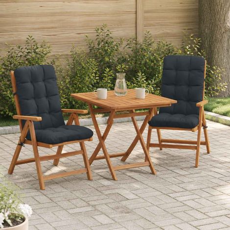 vidaXL Cuscini per Sedia Alta in 2 Pezzi VIANEN 2 pz 100% Poliestere