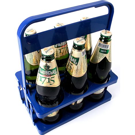 Panier À Bouteilles - Pliable En Plastique - Pour Vin Bière Jus - Transport Portable - Capacité 6 Bouteilles (1/5)