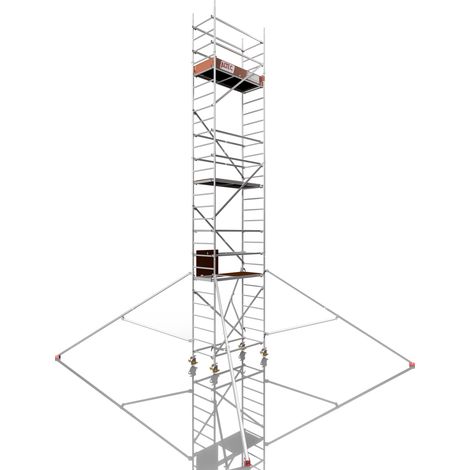 Rollfix 2.0 800, Arbeitshöhe 8m, inkl. Rollen (Ø150mm) & Dreieckausleger