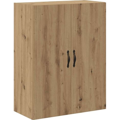 Armoire murale chêne artisanal 69,5x34x90 cm bois d'ingénierie