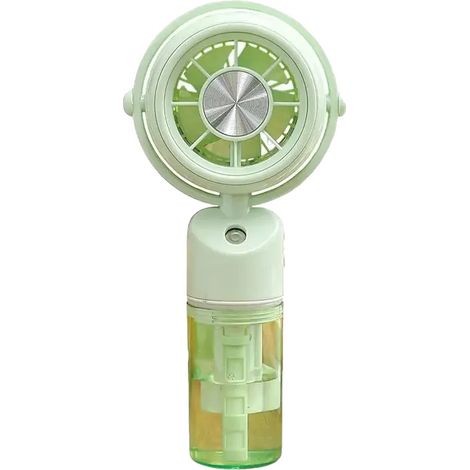 Ventilador nebulizador portátil, velocidad ajustable, diseño portátil, verde (1/2)