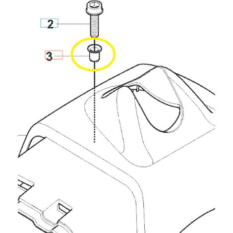 Douille de faux 333R Husqvarna 537373802