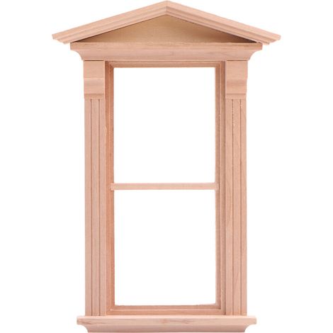 Fenêtre Miniature En Bois - Pour Maison Miniature DIY - Décoration Intérieure - Accessoire Photo - 1 Pièce (1/5)