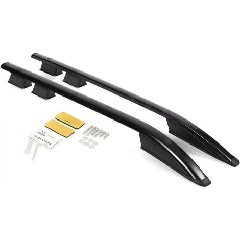 Barres de toit VOLKSWAGEN AMAROK PICKUP DE 2010 À 2020 NOIRES (1/5)