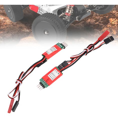 Récepteur 3 Canaux pour Voiture Télécommandée, Pièces RC, Modèle E Rouge (1/5)