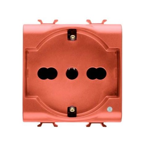 PRISE 2M 2P+T 16A BIV. STD I/D ORANGE GEWISS GW10234