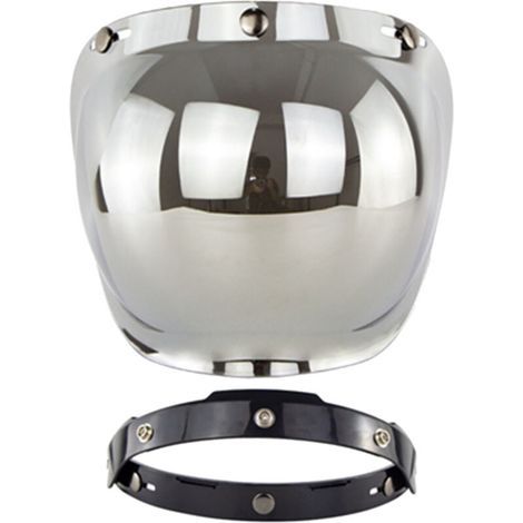 Visière de casque ouvert pour moto, accessoire de casque à bulles (1/5)
