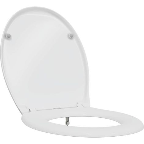Siège de toilette Blanc 47 x 37 x 4 cm Duroplast (1/5)