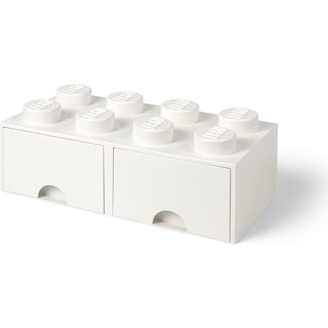 Aufbewahrungsbox Lego zwei Schubladen stapelbar 50x25 cm