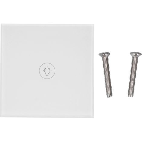 Interrupteur Lumineux Tactile Sans Fil, Panneau à Écran Tactile avec Minuterie, Commande Murale pour Salon (1/5)