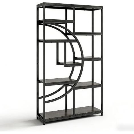 CAIziBibliothèque élégante, étagères d'exposition polyvalentes, bibliothèque sur pied (1/5)