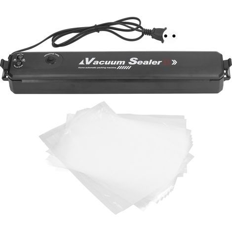 Machine Sous Vide Alimentaire Noir – Appareil Multifonctionnel Avec Aspiration Rapide, Longueur De Scellage De 30 Cm, 10 Sacs Sous Vide Inclus, Idéal Pour La Cuisine Et Le Camping (1/5)