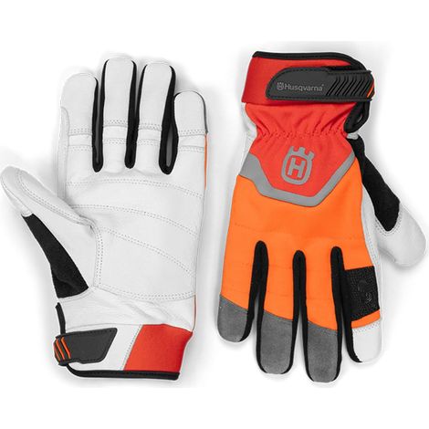 Husqvarna – Gants anti-coupure 20 m/s – Revêtement nitrile durable – Coutures renforcées – Zone tactile index – Construction poignet facilitée (1/3)