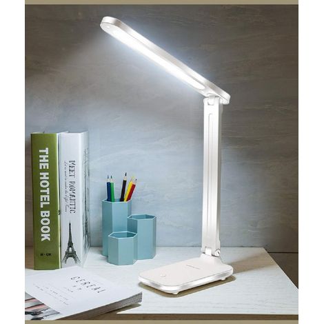 LED Tisch-Leuchte Schreibtisch-Lampe Büro dimmbar Touch Leselampe Nachttisch USB (1/5)