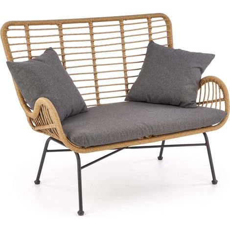 KONSIMO ABLA Gartensofa, braun/grau (1/5)