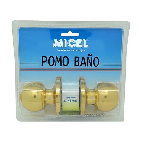 POIGNÉE BOULE SALLE DE BAIN LAITON POLI