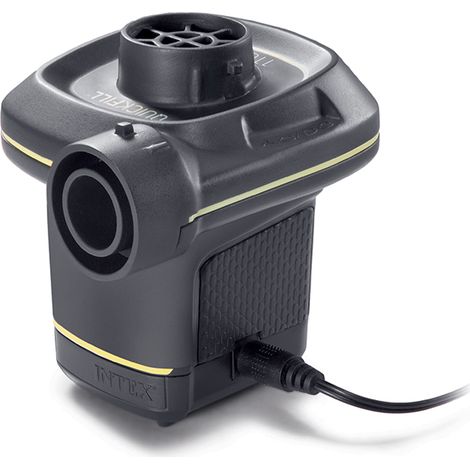 Intex – Gonfleur électrique 12V/220V – Pression 0.45 PSI – Débit 480 L/min – Prise allume-cigare et 3 embouts inclus
