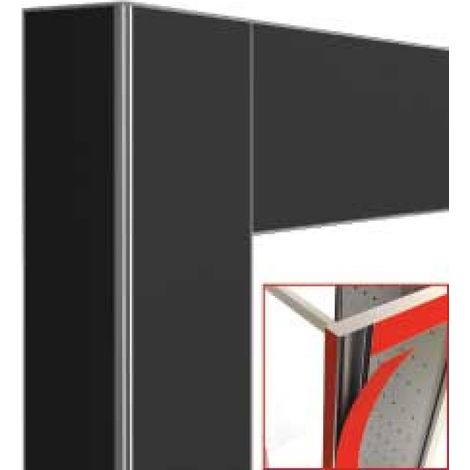 Déco vitrine - noir mat - magnétique - Diamond